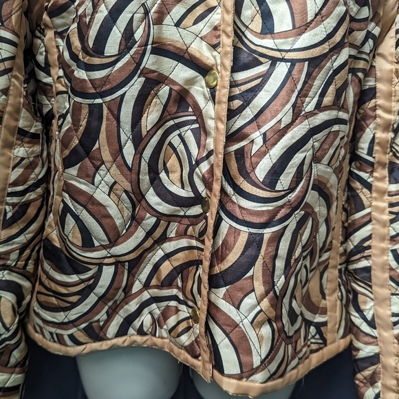 Silkland Silk Quilted Jacket Sz M - Picture 4 of 12
